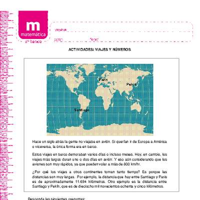 Viajes y números Viajes y números