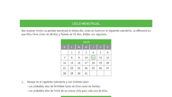 Evaluación Programas - CN07 OA02 - U4 - CICLO MENSTRUAL Evaluación Programas - CN07 OA02 - U4 - CICLO MENSTRUAL
