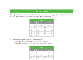 Evaluación Programas - CN07 OA02 - U4 - CICLO MENSTRUAL Evaluación Programas - CN07 OA02 - U4 - CICLO MENSTRUAL