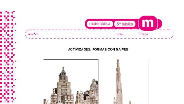 Formas con naipes Formas con naipes