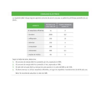 Evaluación Programas - CN08 OA10 - U3 - CONSUMO ELÉCTRICO Evaluación Programas - CN08 OA10 - U3 - CONSUMO ELÉCTRICO