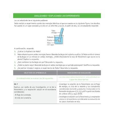 Evaluación Programas - CN1M - OA07 - U3 - ANALIZANDO Y EXPLICANDO UN EXPERIMENTO Evaluación Programas - CN1M - OA07 - U3 - ANALIZANDO Y EXPLICANDO UN EXPERIMENTO