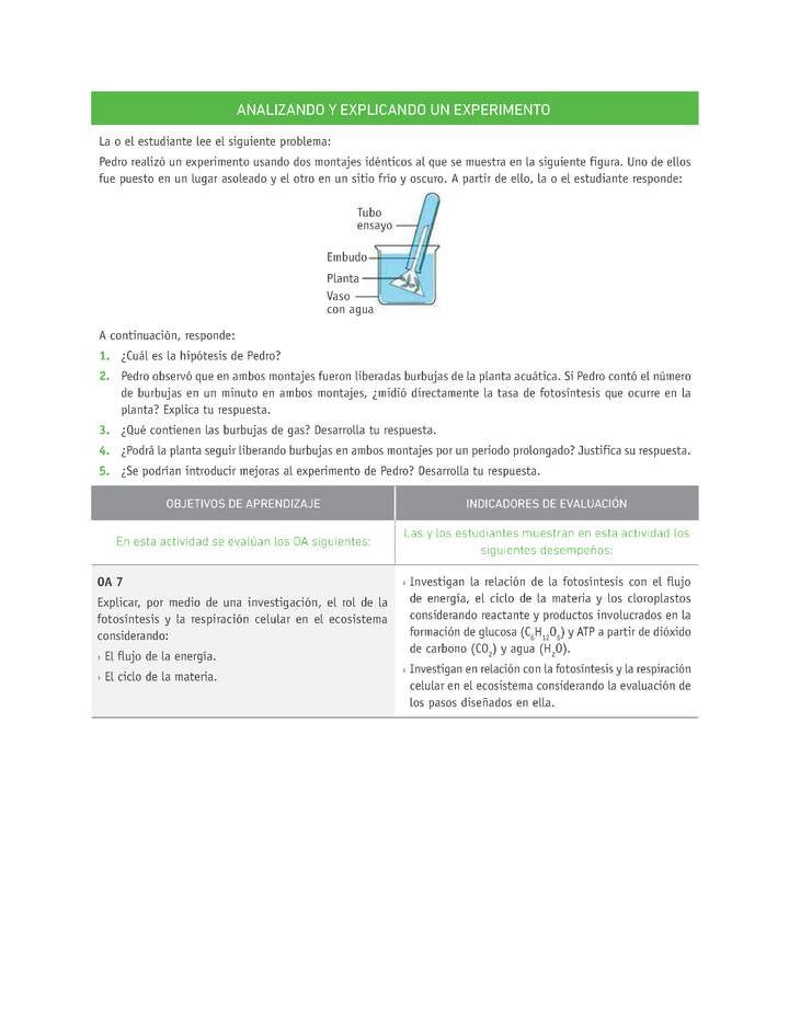 Evaluación Programas - CN1M - OA07 - U3 - ANALIZANDO Y EXPLICANDO UN EXPERIMENTO Evaluación Programas - CN1M - OA07 - U3 - ANALIZANDO Y EXPLICANDO UN EXPERIMENTO