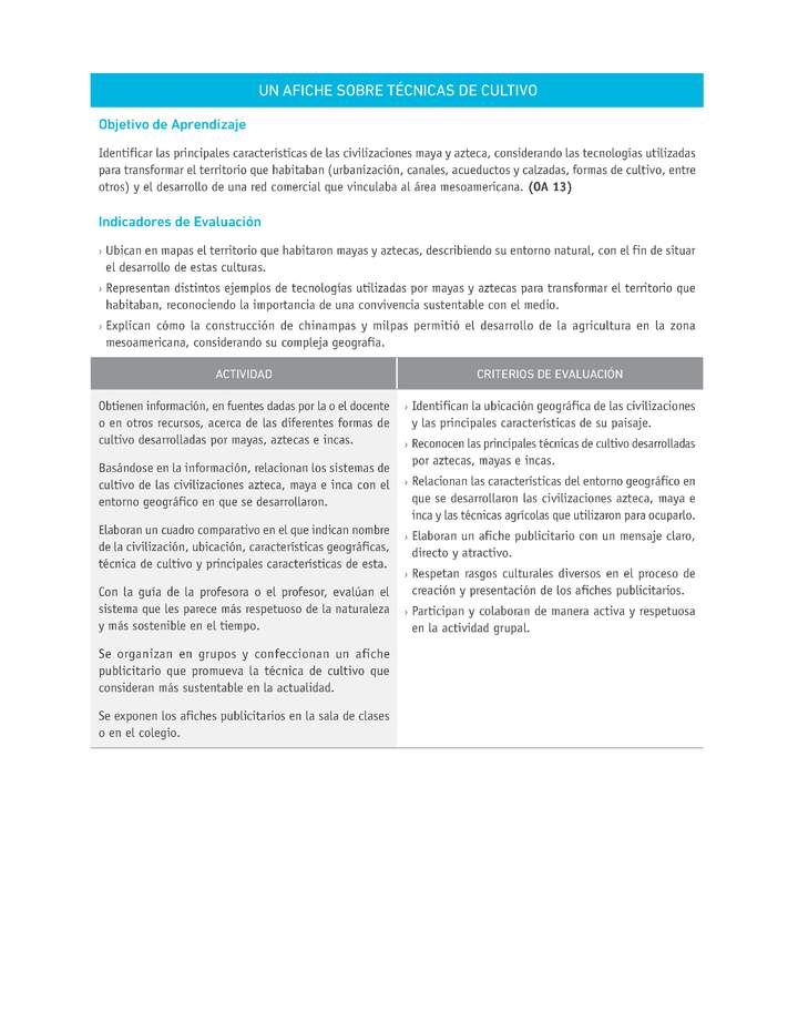 Evaluación Programas - HI07 OA13 - U4 - UN AFICHE SOBRE TÉCNICAS DE CULTIVO Evaluación Programas - HI07 OA13 - U4 - UN AFICHE SOBRE TÉCNICAS DE CULTIVO