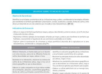 Evaluación Programas - HI07 OA13 - U4 - UN AFICHE SOBRE TÉCNICAS DE CULTIVO Evaluación Programas - HI07 OA13 - U4 - UN AFICHE SOBRE TÉCNICAS DE CULTIVO