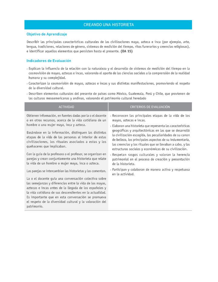 Evaluación Programas - HI07 OA15 - U4 - CREANDO UNA HISTORIETA Evaluación Programas - HI07 OA15 - U4 - CREANDO UNA HISTORIETA