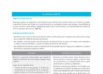 Evaluación Programas - HI07 OA21 - U1 - EL ANTIGUO EGIPTO Evaluación Programas - HI07 OA21 - U1 - EL ANTIGUO EGIPTO