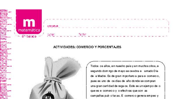 El comercio y los porcentajes El comercio y los porcentajes