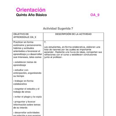 Actividad 7 OA 9 Actividad 7 OA 9
