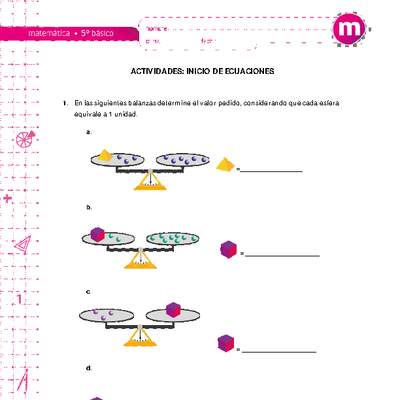 Inicio de ecuaciones Inicio de ecuaciones