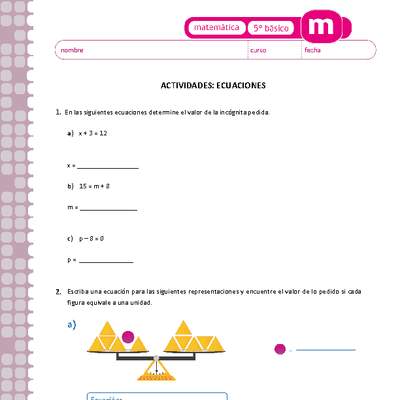 Ecuaciones Ecuaciones