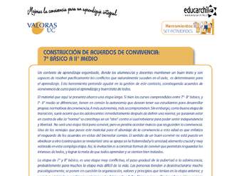 Construcción de acuerdos de convivencia 7° Y 2° Medio-OA7 Construcción de acuerdos de convivencia 7° Y 2° Medio-OA7