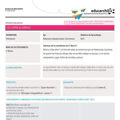 Los superacuerdos Orientación 1º y 2º acuerdo OA5 Los superacuerdos Orientación 1º y 2º acuerdo OA5