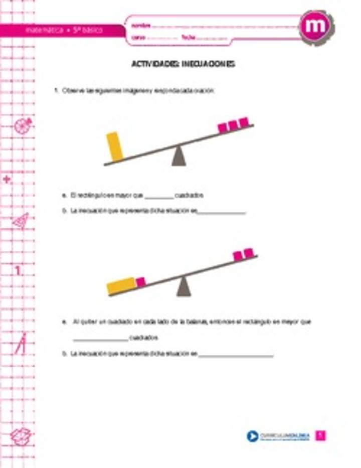 Inecuaciones Inecuaciones