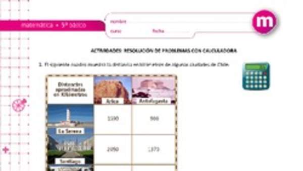 Resolución de problemas con calculadora