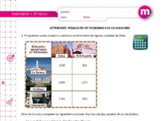 Resolución de problemas con calculadora Resolución de problemas con calculadora