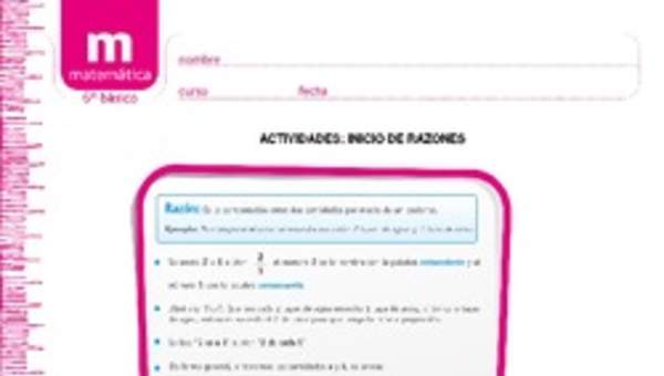 Inicio de razones Inicio de razones