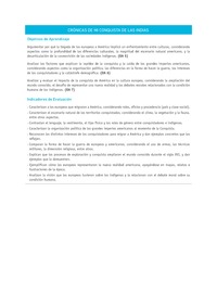 Evaluación Programas - HI08 - OA05 - OA06 - OA07 - U1 - CRÓNICAS DE MI CONQUISTA DE LAS INDIAS Evaluación Programas - HI08 - OA05 - OA06 - OA07 - U1 - CRÓNICAS DE MI CONQUISTA DE LAS INDIAS
