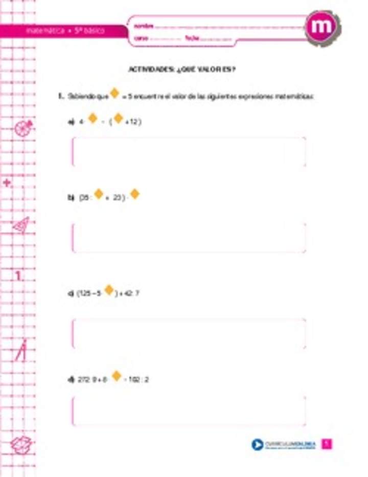 ¿Qué valor es? ¿Qué valor es?