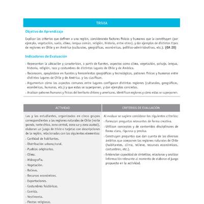 Evaluación Programas - HI08 OA20 - U4 - TRIVIA Evaluación Programas - HI08 OA20 - U4 - TRIVIA