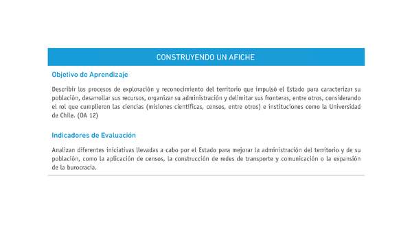 Evaluación Programas - HI1M OA12 - U3 - CONSTRUYENDO UN AFICHE Evaluación Programas - HI1M OA12 - U3 - CONSTRUYENDO UN AFICHE