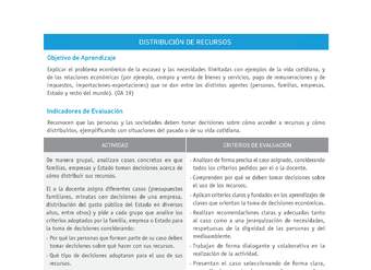 Evaluación Programas - HI1M OA19 - U4 - DISTRIBUCIÓN DE RECURSOS Evaluación Programas - HI1M OA19 - U4 - DISTRIBUCIÓN DE RECURSOS