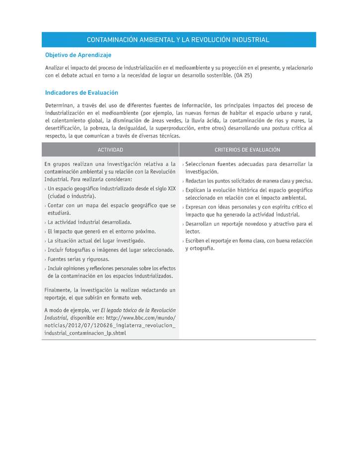 Evaluación Programas - HI1M OA25 - U2 - CONTAMINACIÓN AMBIENTAL Y LA REVOLUCIÓN INDUSTRIAL Evaluación Programas - HI1M OA25 - U2 - CONTAMINACIÓN AMBIENTAL Y LA REVOLUCIÓN INDUSTRIAL