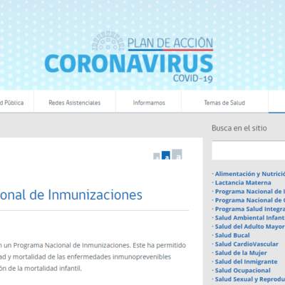 Programa Nacional de inmunizaciones. Minsal Programa Nacional de inmunizaciones. Minsal