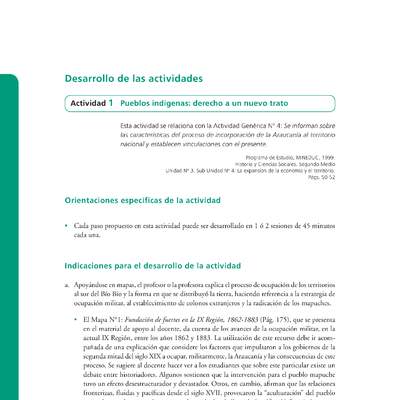 Actividad de Educación Ciudadana: Historia y Ciencias Sociales 2 medio - Pueblos indígenas derecho a un nuevo trato Actividad de Educación Ciudadana: Historia y Ciencias Sociales 2 medio - Pueblos indígenas derecho a un nuevo trato