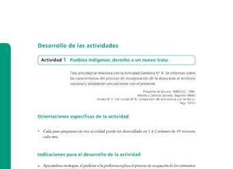 Actividad de Educación Ciudadana: Historia y Ciencias Sociales 2 medio - Pueblos indígenas derecho a un nuevo trato Actividad de Educación Ciudadana: Historia y Ciencias Sociales 2 medio - Pueblos indígenas derecho a un nuevo trato