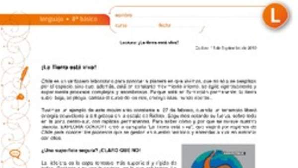 ¡La tierra está viva! ¡La tierra está viva!