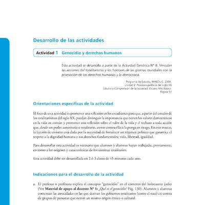 Actividad de Educación Ciudadana: Historia, Geografía y Ciencias Sociales 8º básico - Genocidio y derechos humanos Actividad de Educación Ciudadana: Historia, Geografía y Ciencias Sociales 8º básico - Genocidio y derechos humanos