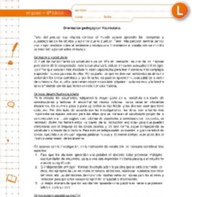 Vocabulario Vocabulario