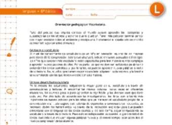 Vocabulario Vocabulario