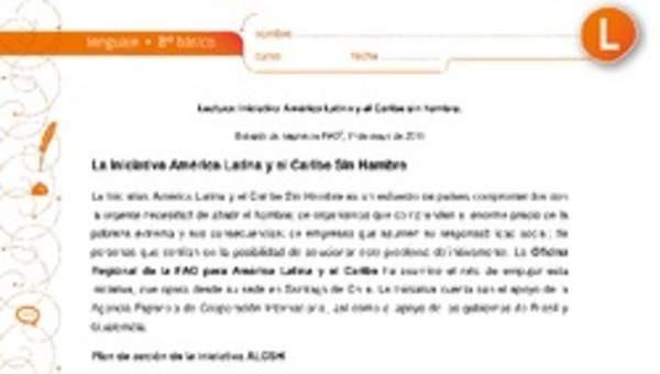 Iniciativa América Latina y El Caribe sin hambre Iniciativa América Latina y El Caribe sin hambre