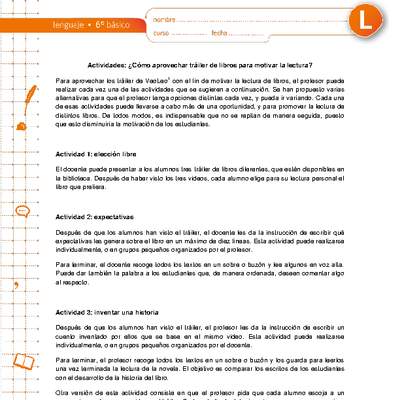 ¿Cómo aprovechar trailers de libros para motivar la lectura? ¿Cómo aprovechar trailers de libros para motivar la lectura?