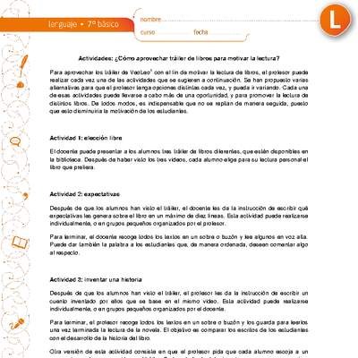 ¿Cómo aprovechar trailers de libros para motivar la lectura? ¿Cómo aprovechar trailers de libros para motivar la lectura?