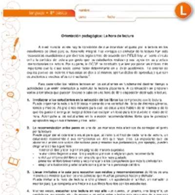 La hora de lectura La hora de lectura