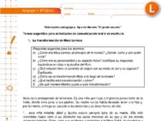 Apunte literario el jardín secreto Apunte literario el jardín secreto