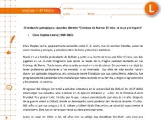 Apunte literario crónicas de Narnia Apunte literario crónicas de Narnia