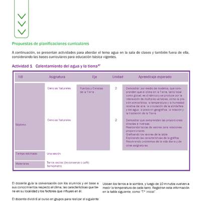 Actividad 1 guía educativa agua 7° y 8° Básico Actividad 1 guía educativa agua 7° y 8° Básico