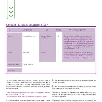 Actividad 5 guía educativa agua 7° y 8° Básico Actividad 5 guía educativa agua 7° y 8° Básico