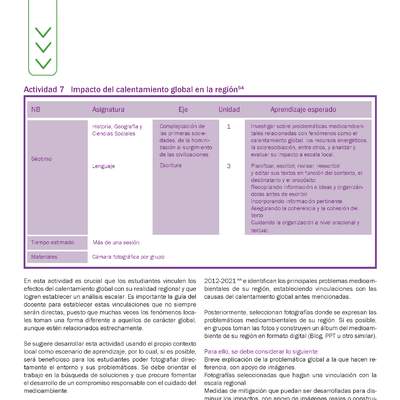 Actividad 7 guía educativa agua 7° y 8° Básico Actividad 7 guía educativa agua 7° y 8° Básico