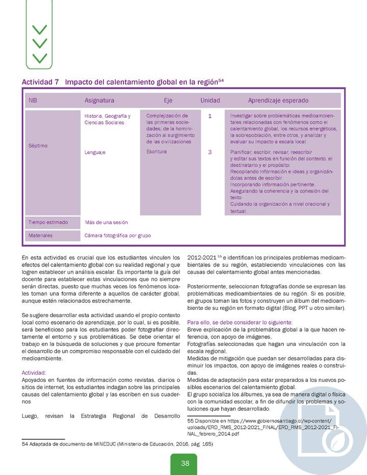 Actividad 7 guía educativa agua 7° y 8° Básico Actividad 7 guía educativa agua 7° y 8° Básico