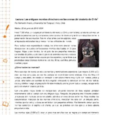 Las antiguas momias Chinchorro en las arenas del desierto de Chile Las antiguas momias Chinchorro en las arenas del desierto de Chile