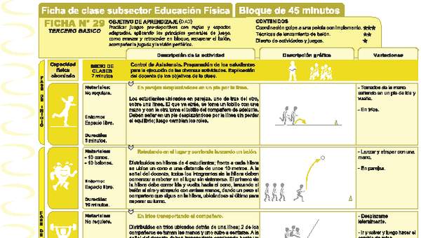 Juegos Predeportivos Ficha N° 29 Juegos Predeportivos Ficha N° 29
