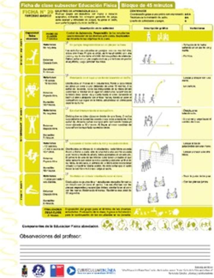 Juegos Predeportivos Ficha N° 29 Juegos Predeportivos Ficha N° 29