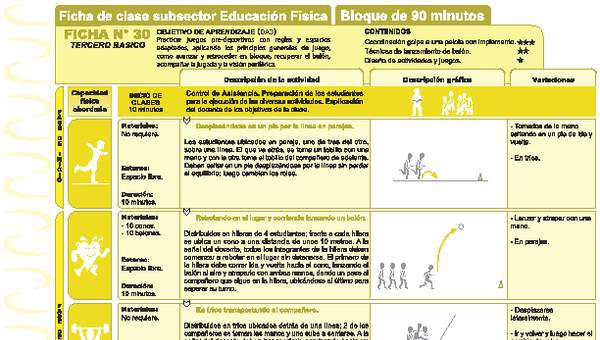 Juegos Predeportivos Ficha N° 30 Juegos Predeportivos Ficha N° 30