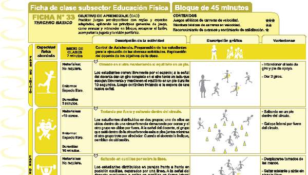Juegos Predeportivos Ficha N° 33 Juegos Predeportivos Ficha N° 33