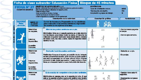 Ejercicio en entorno natural Ficha N° 27 Ejercicio en entorno natural Ficha N° 27